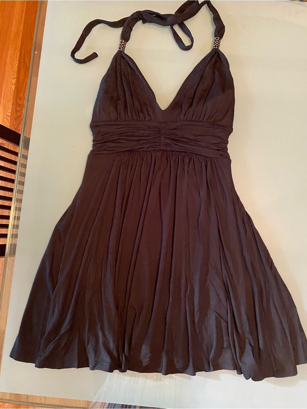 Express Women’s Halter Empire Waist Dress - Black size S